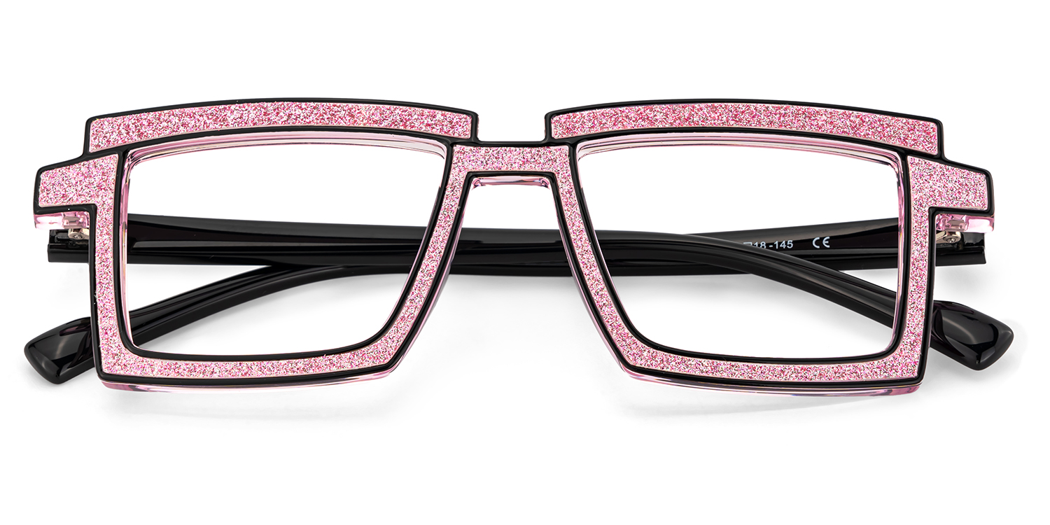Zephyr Pink Glasses in Cyberpunk Style Eyeglasses2