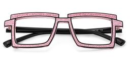 Zephyr Rectangle Pink Glasses2