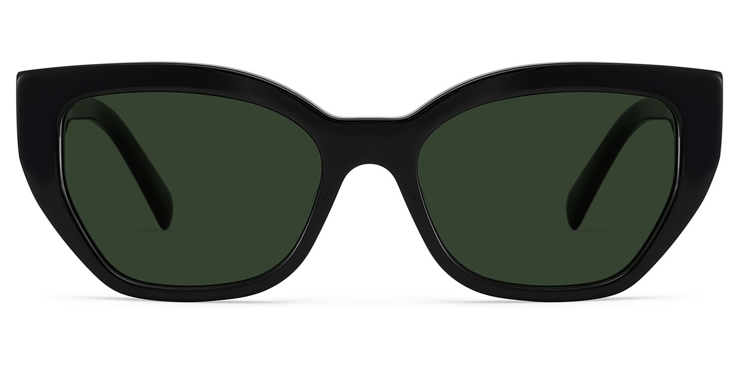 Zia Black Cat Eye Polarized Sunglasses for Driving | ZEELOOL UK0