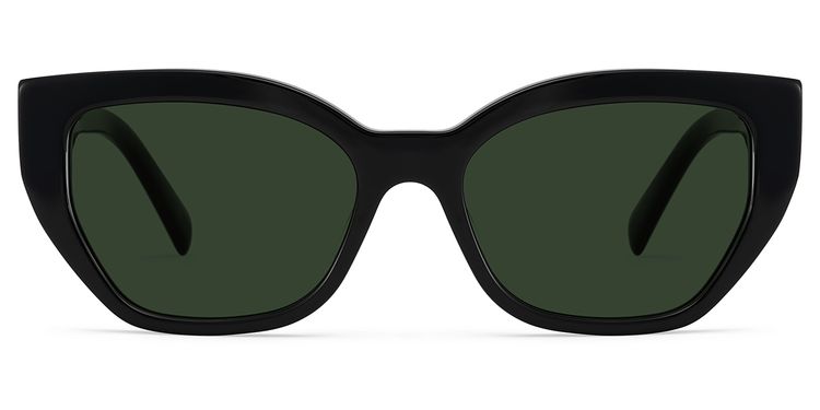 Zia Black Cat-Eye Sunglasses
