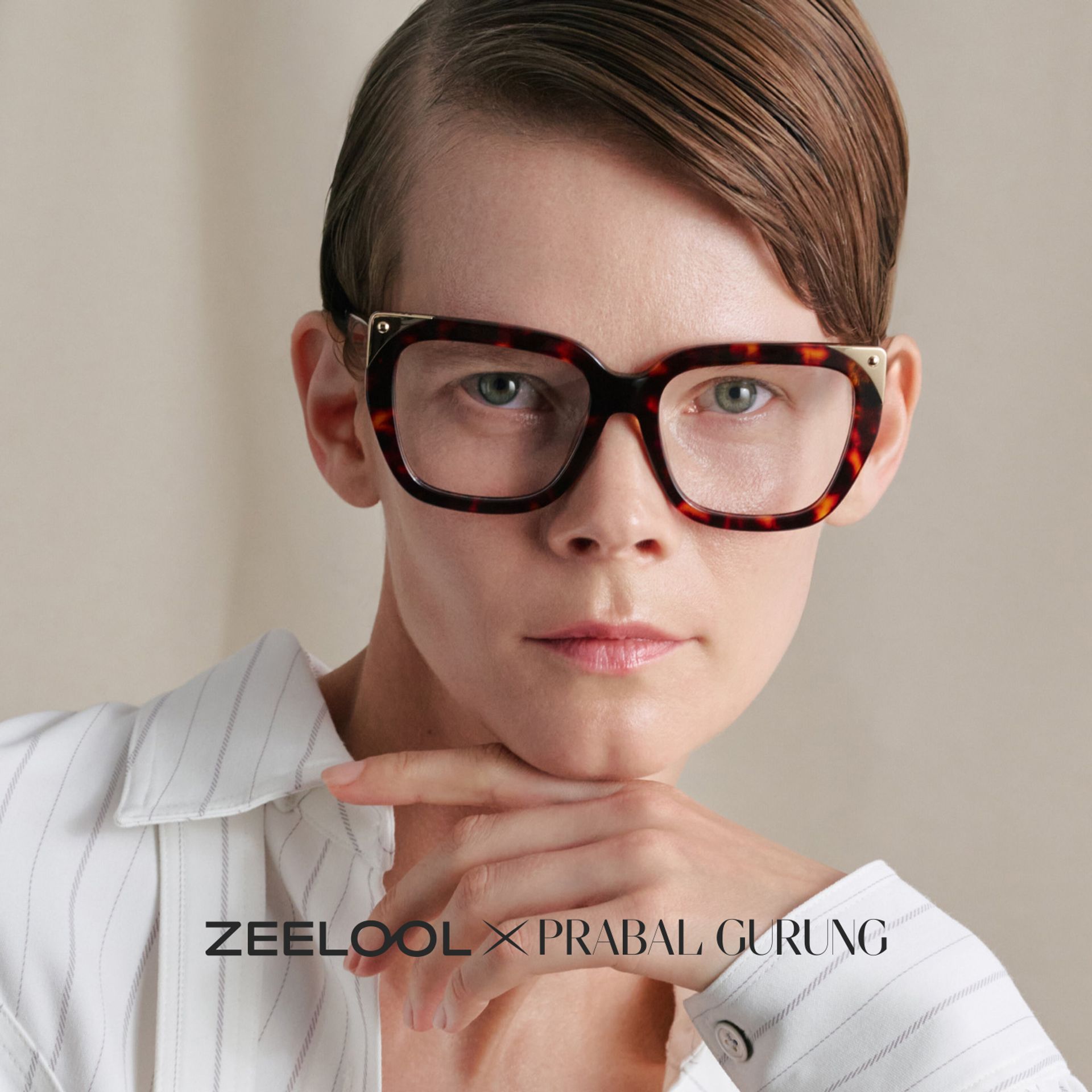 Sophia Tortoise Butterfly Acetate Glasses | ZEELOOL x Prabal Gurung0