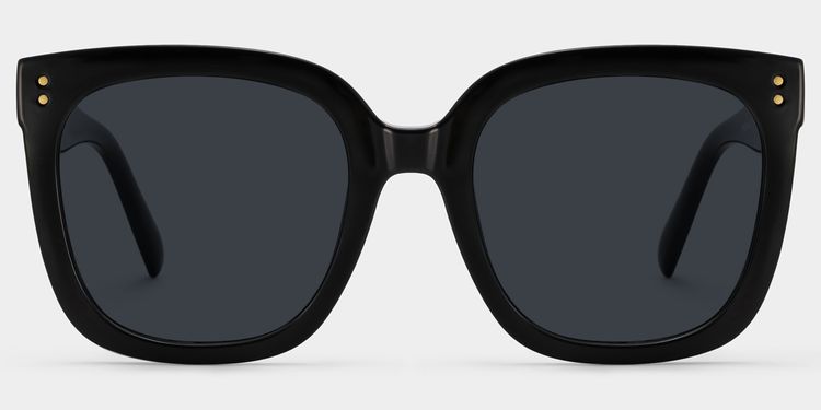 Ebony Square Black Glasses