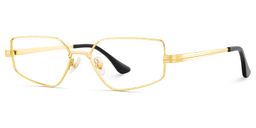 Lyle Rectangle Gold Glasses2