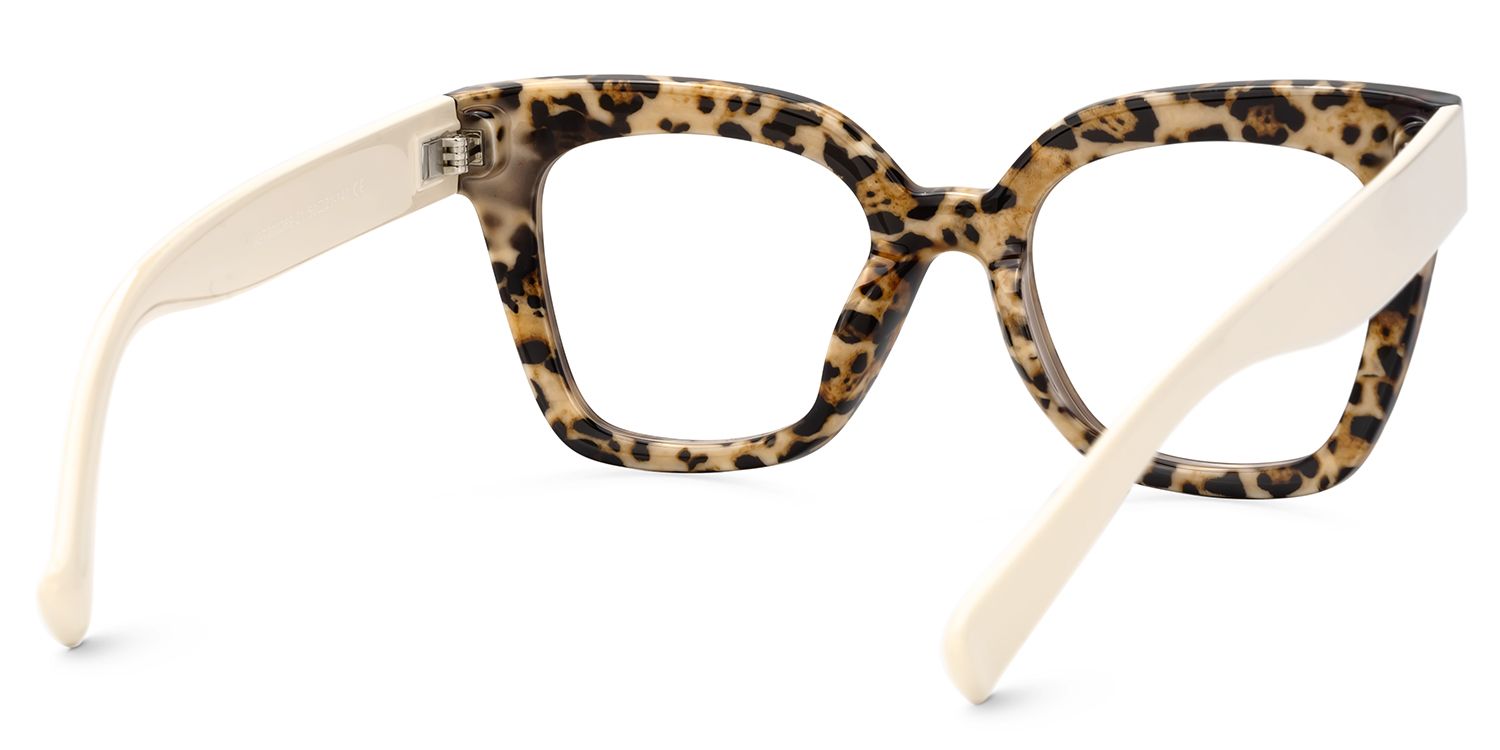 Malcolm Large Havana Glasses Frames With White Arms | ZEELOOL UK3