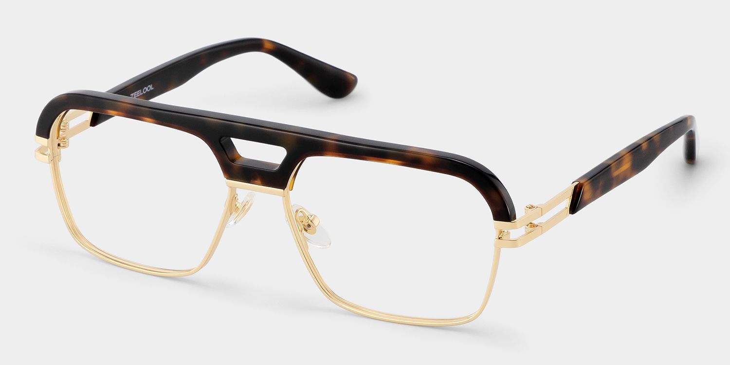 Griff Tortoise Aviator Eyeglasses for Men | ZEELOOL3