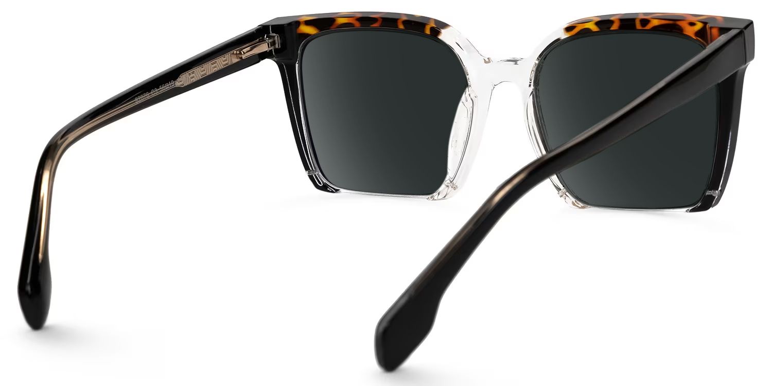 Misty Square Black Sunglasses | ZEELOOL UK3