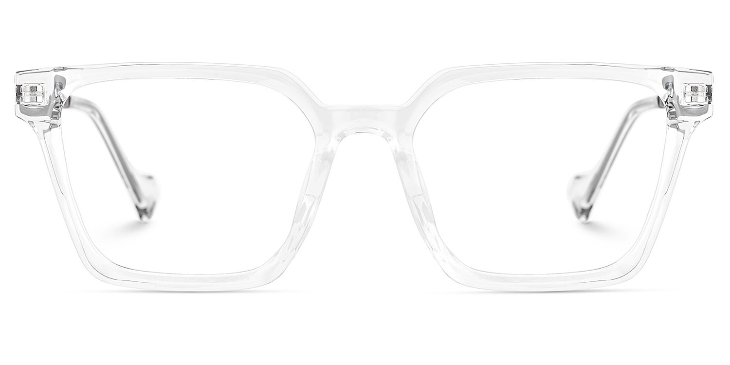 Mabel Eyeglasses in Square Clear Frame | ZEELOOL UK1