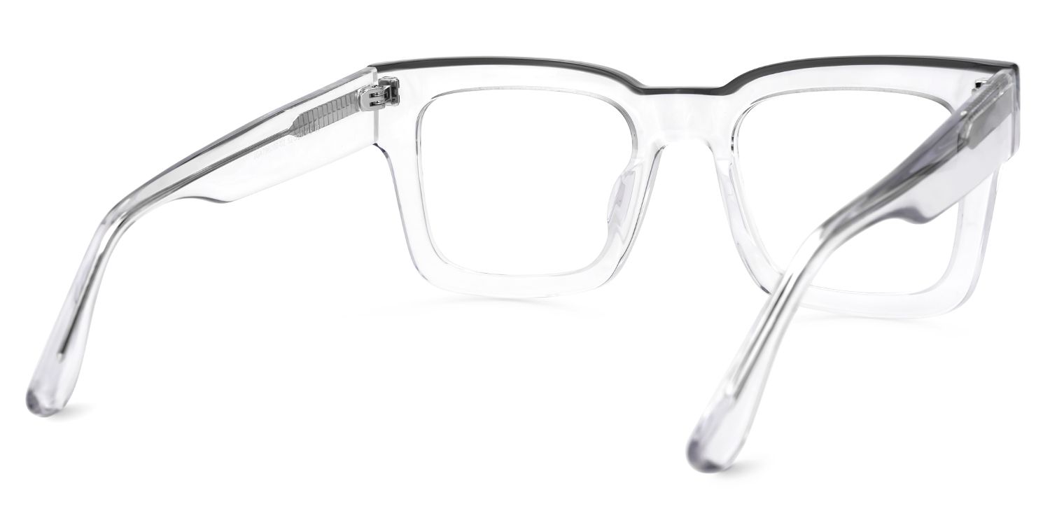 Vorse Square Clear Clear Spectacle Frames for Men | ZEELOOL UK3