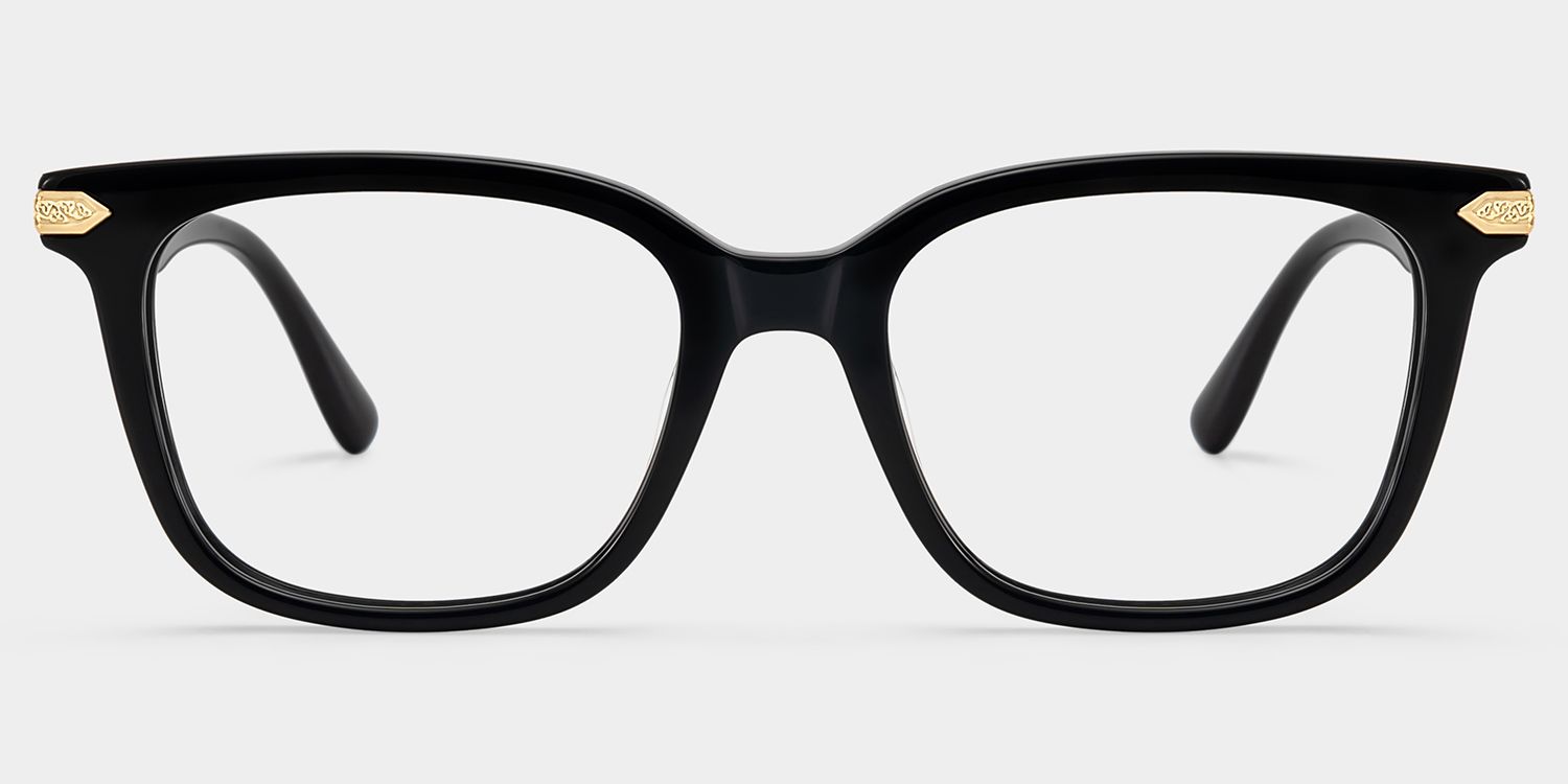 Thomas Black Frame Glasses with Rectangle Frame Online | ZEELOOL1