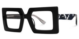Tiffaney Square Black Glasses1