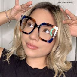 Qatar Square Blue/Black Glasses7