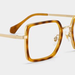 Shane Square Amber Glasses5