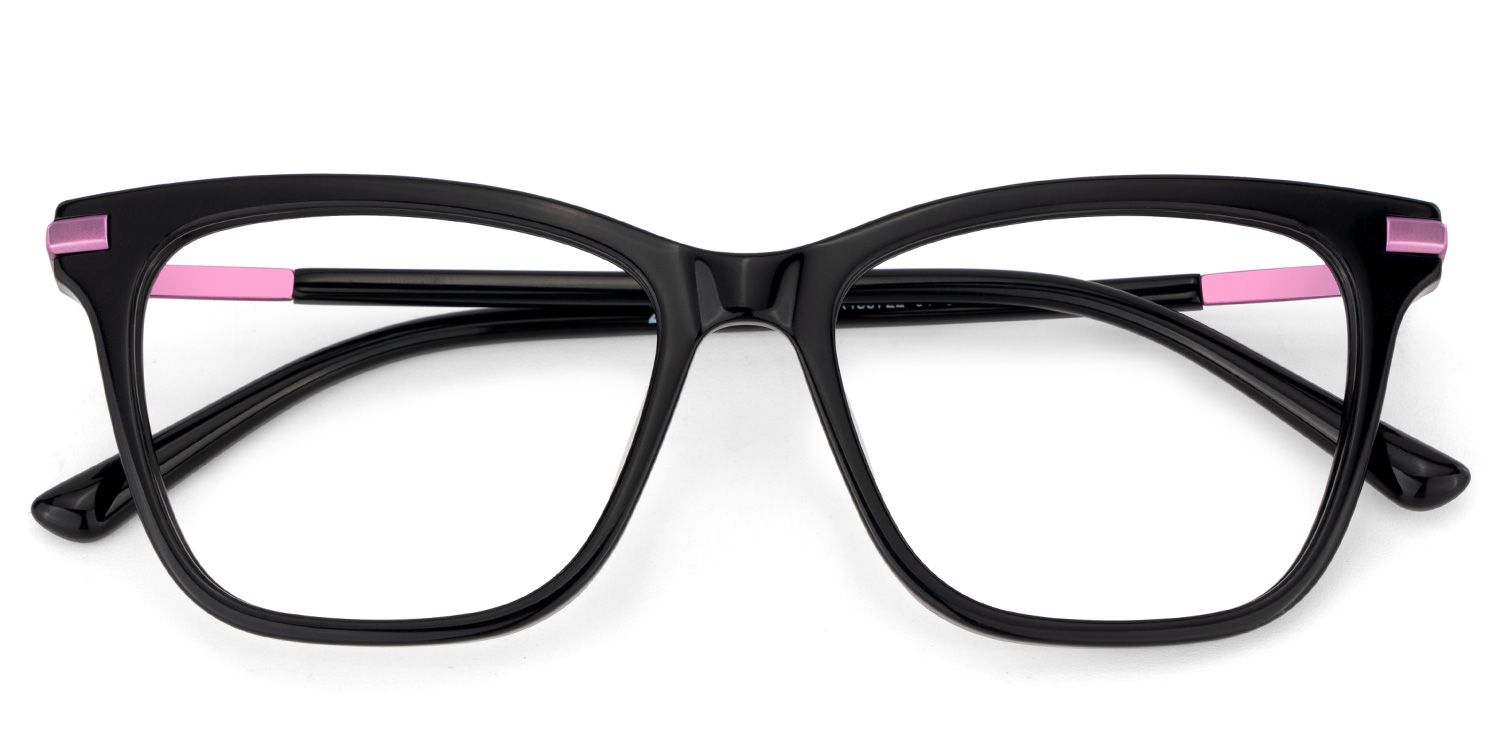 Eliot Rectangle Eyewear with Black2
