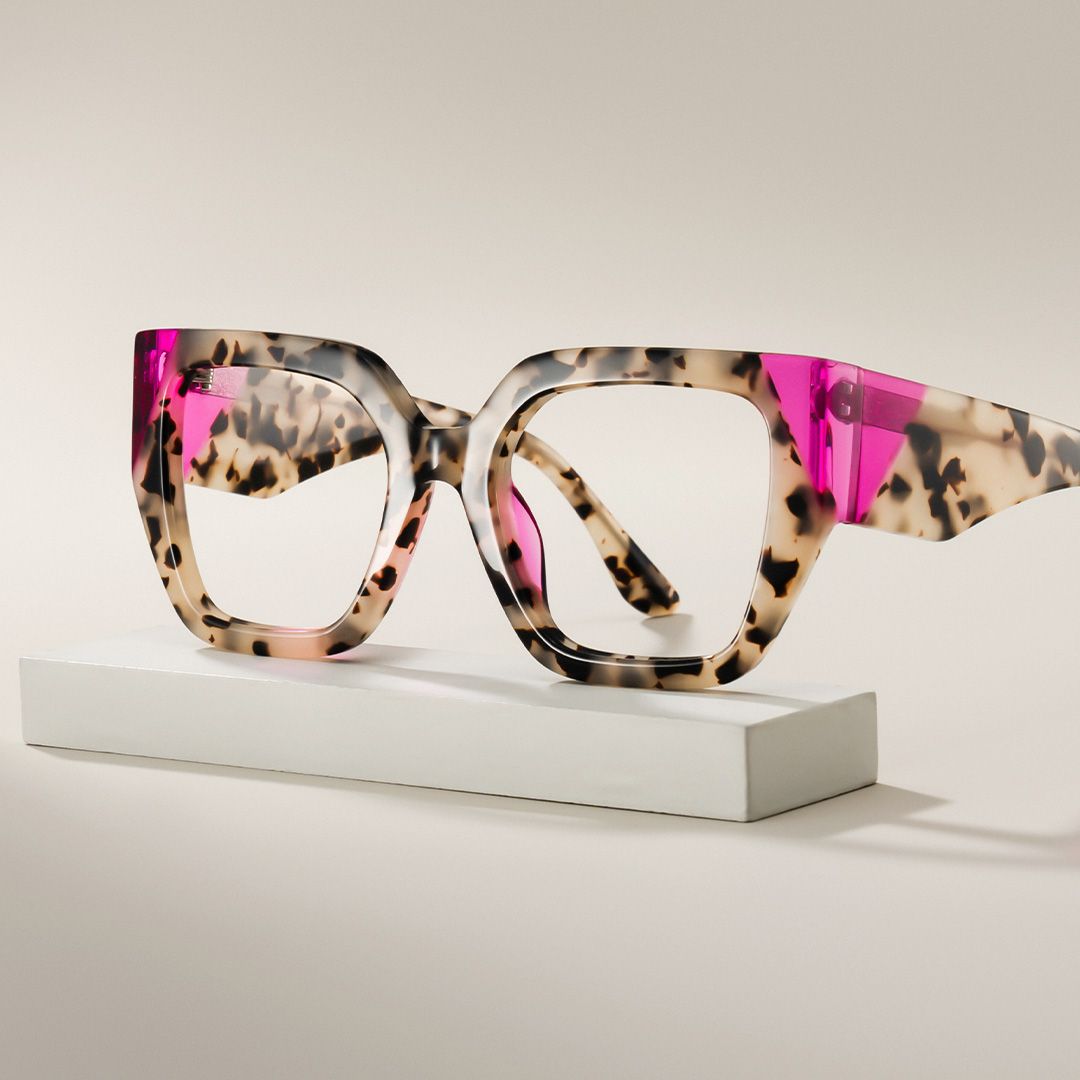 Viva Tortoise Frame Glasses with Square Frame Online | ZEELOOL UK0