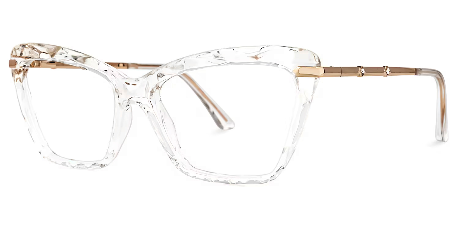 Juliet Crystal Cateye Frame Glasses | ZEELOOL UK1