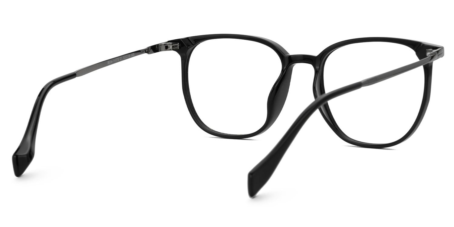 Square Valerye Black Frame Eyeglasses | ZEELOOL UK3