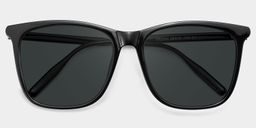 Malika Square Black Polarized Sunglasses2