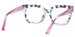 Yaniska Pink Leopard Square Glasses5