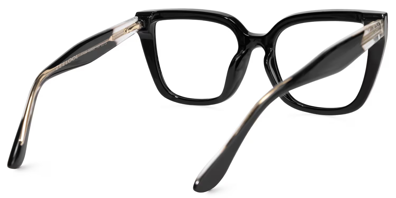 Mirta Square Black Glasses3