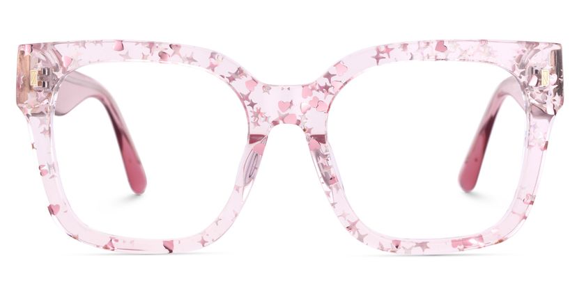 Scicluna Square Pink Glasses