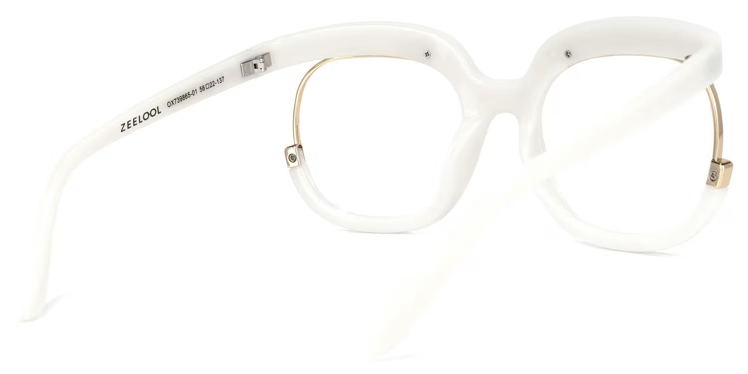 Darice Round White Glasses3