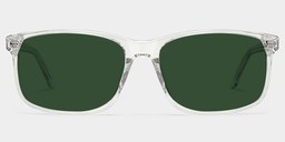 Connie Rectangle Clear Glasses0