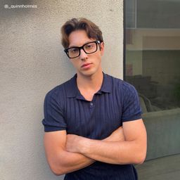 Patrick Rectangle Black Glasses6