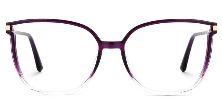 Rodz Square Purple Clear Glasses