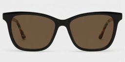 Faith Black Rectangle Glasses0