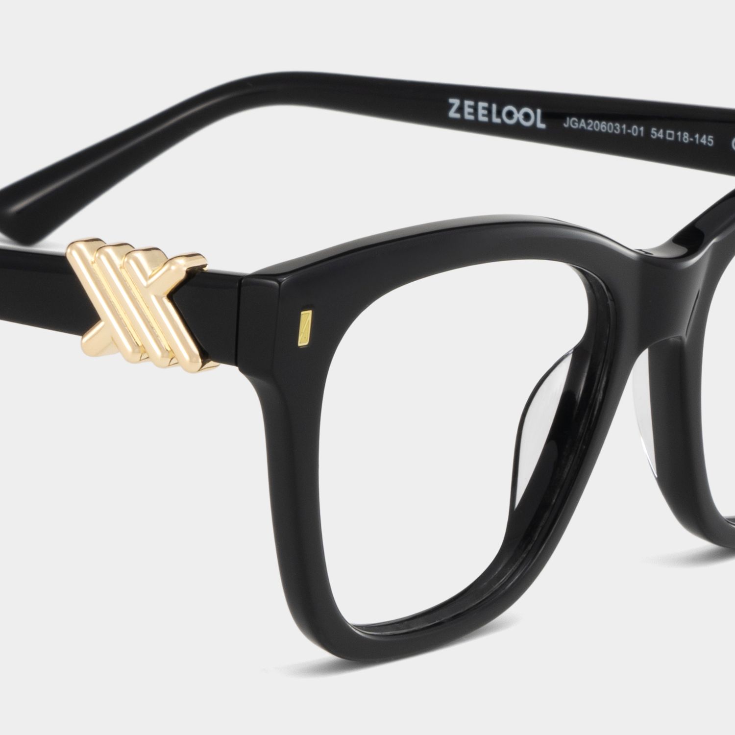 Square Black Eyeglasses- Mae Acetate Frame Glasses4