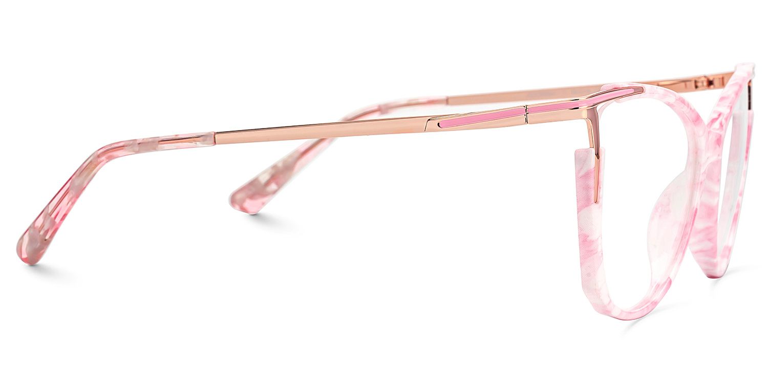 New Pink-Floral Color for Yomary Mixed-Material Eyeglasses  | ZEELOOL UK2