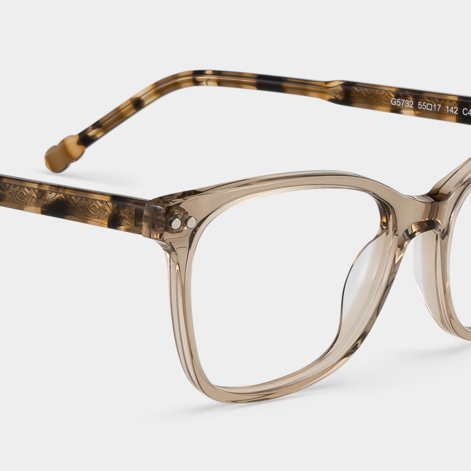 Marigold rectangle brown glasses Online | ZEELOOL4