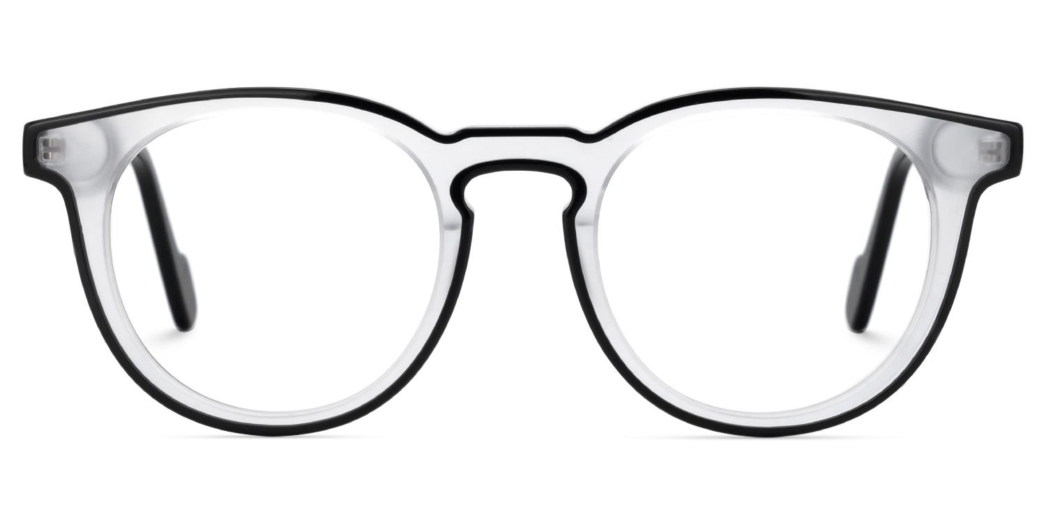 Suzette Eyeglasses in Round Two-Tone Frame | ZEELOOL UK0