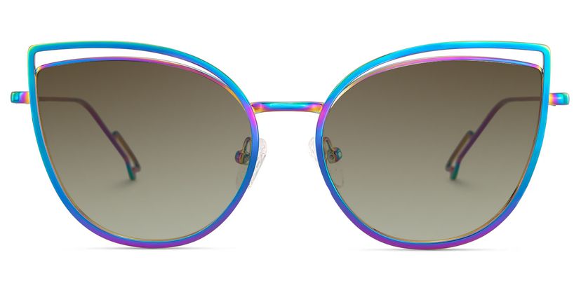 Spivey Cateye Iridescent Sunglasses