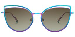 Spivey Cateye Iridescent Sunglasses0