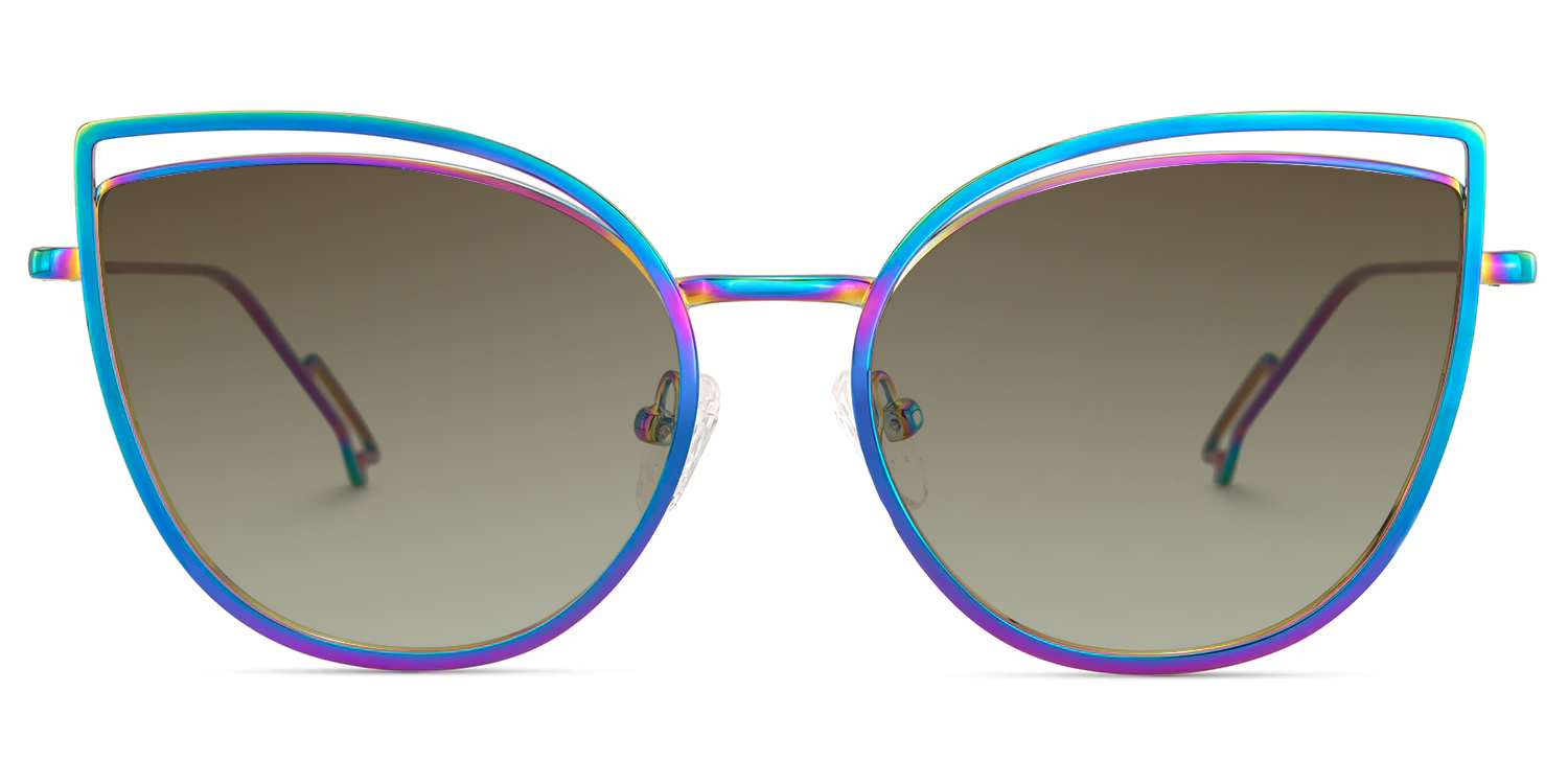 Spivey Cateye Iridescent Sunglasses