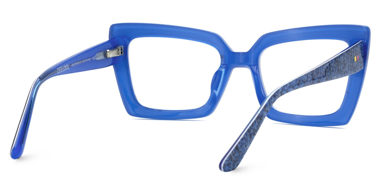 Tootie Eyeglasses in Butterfly Blue Frame | ZEELOOL UK4