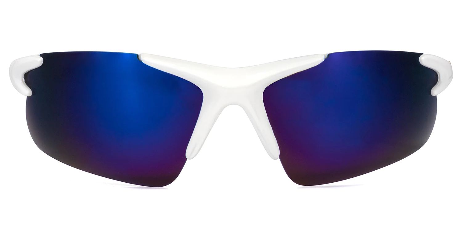 Fraser Geometric White Hiking Glasses | ZEELOOL UK0