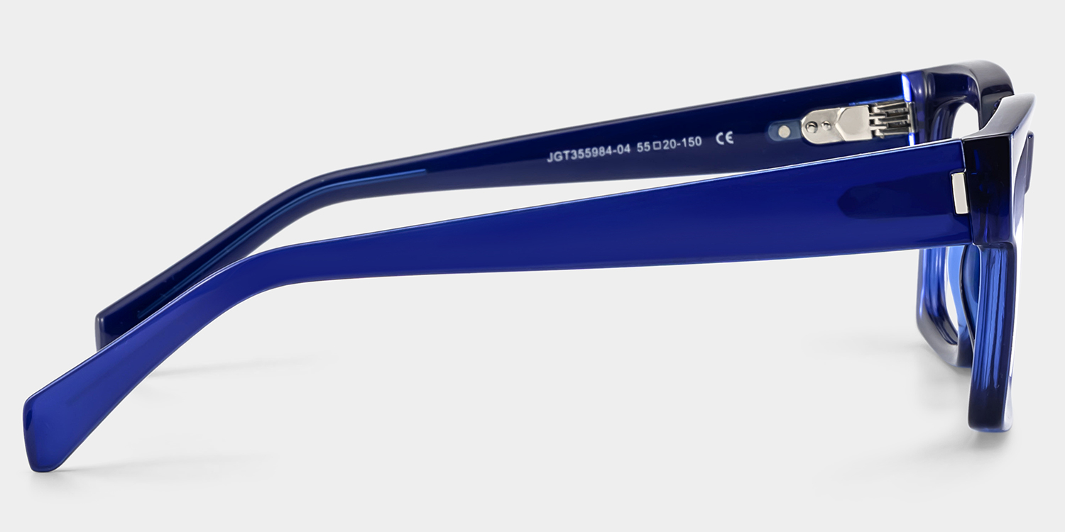Amadeo Rectangle Blue Glasses4