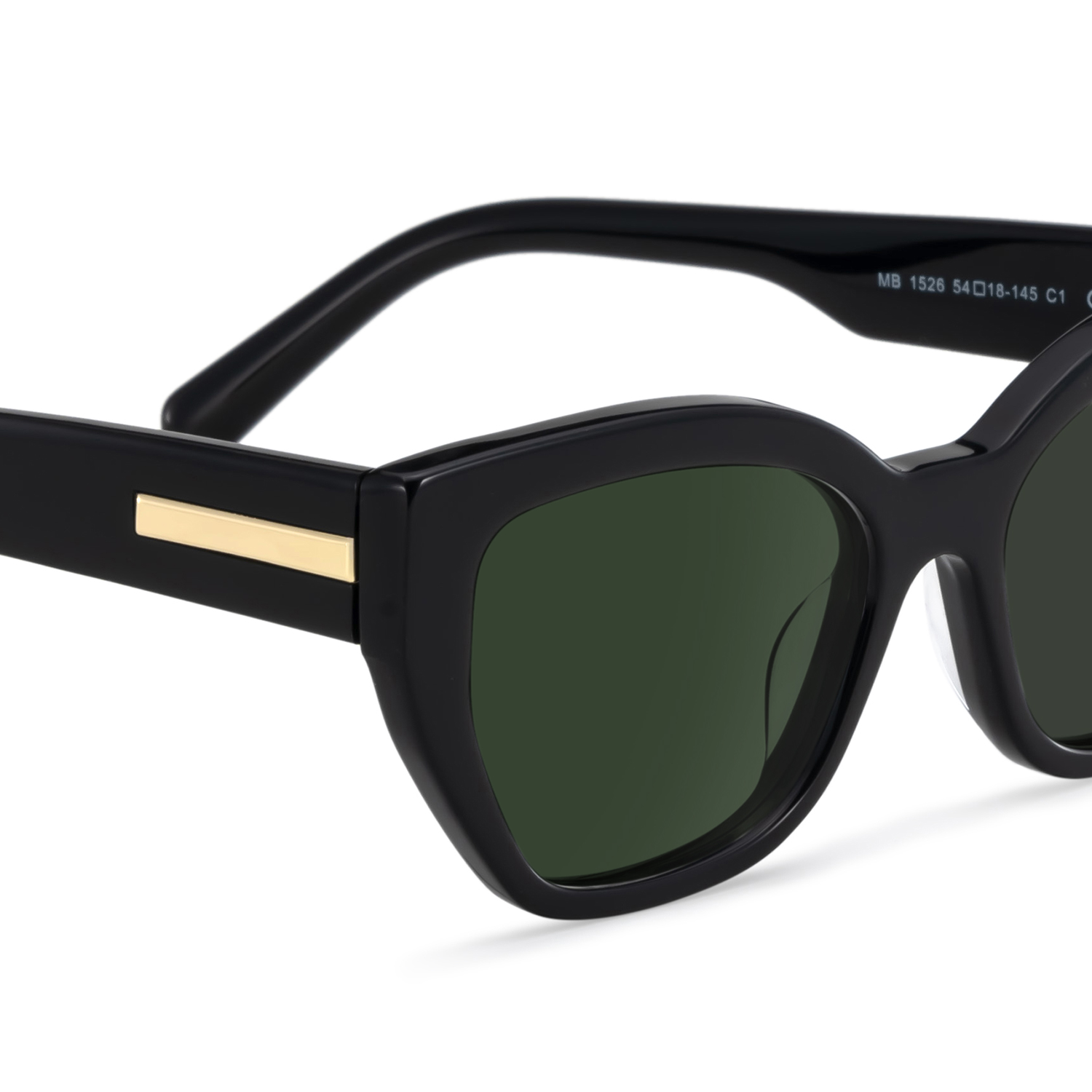 Zia black Frame Polarized Sunglasses with cat-eye Style Online | ZEELOOL UK4