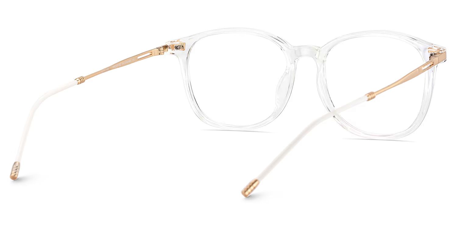 Clear Greene Square Eyeglasses and Glasses Frames4