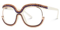 Veasley Square Two-Tone Glasses1