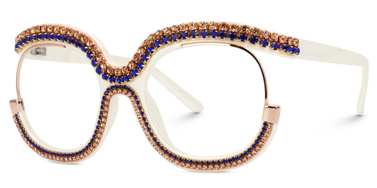 Veasley Square Two-Tone Glasses1