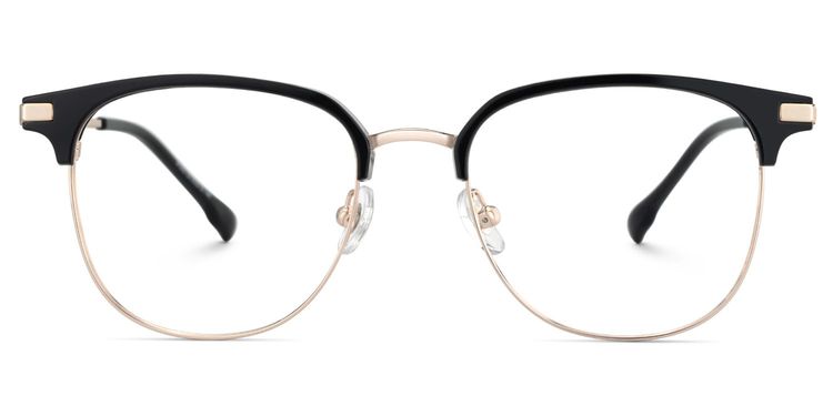 Naranjo Black Browline Glasses