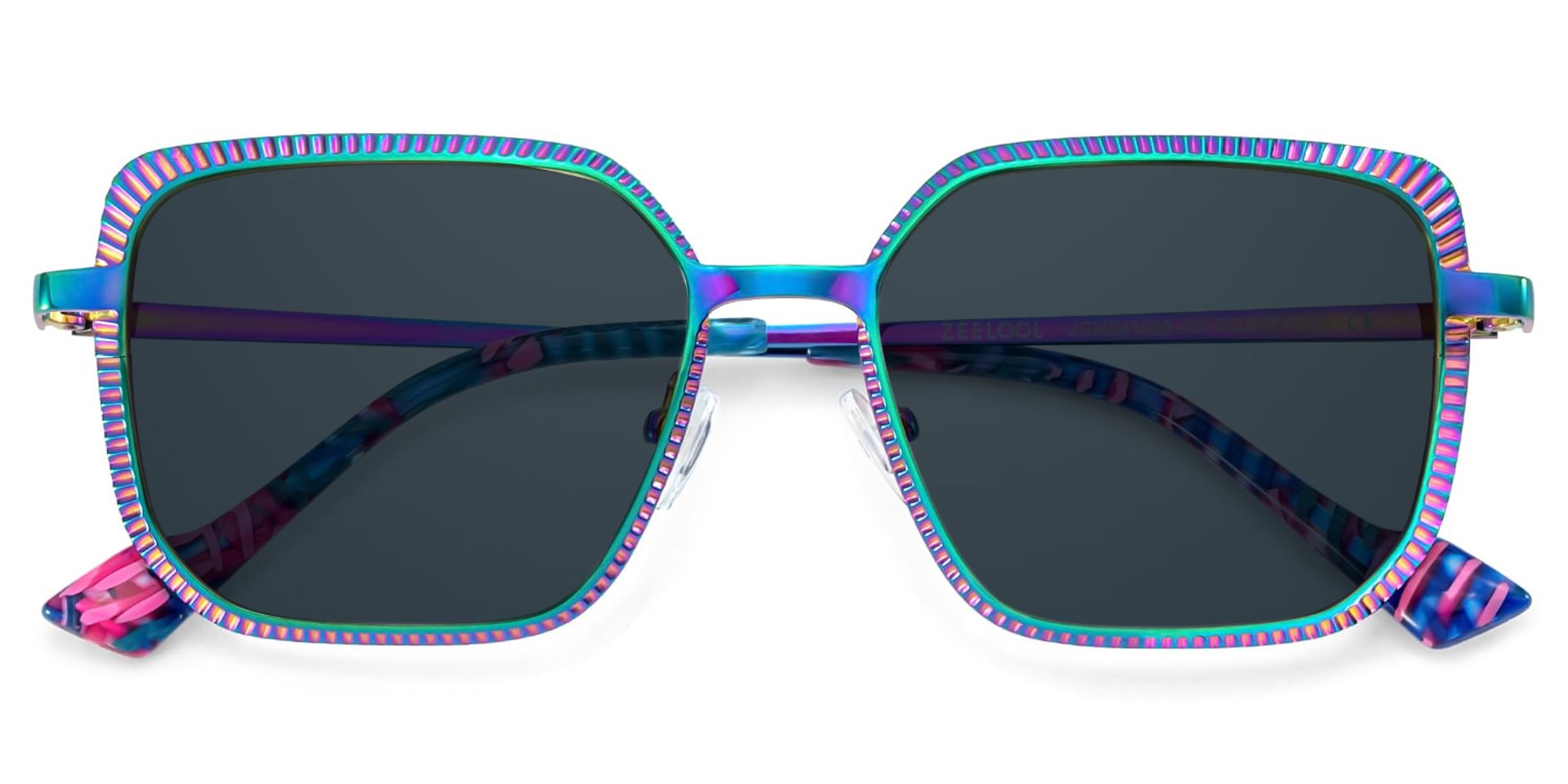 Vintage Metal Frame Glasses in Iridescent Color1