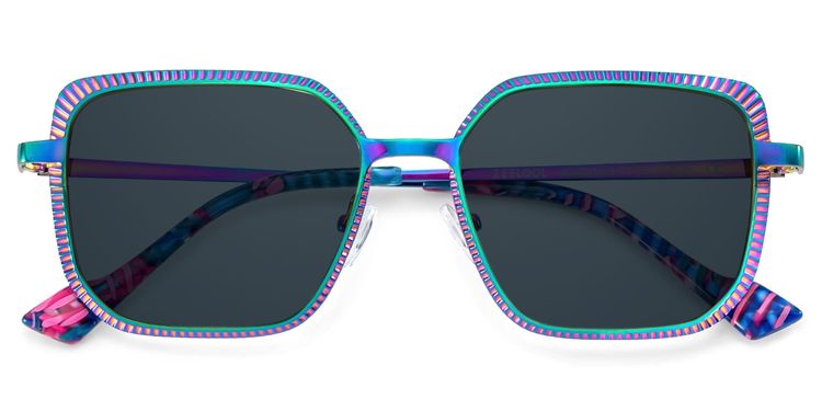 Maverick Square Multicolor Sunglasses