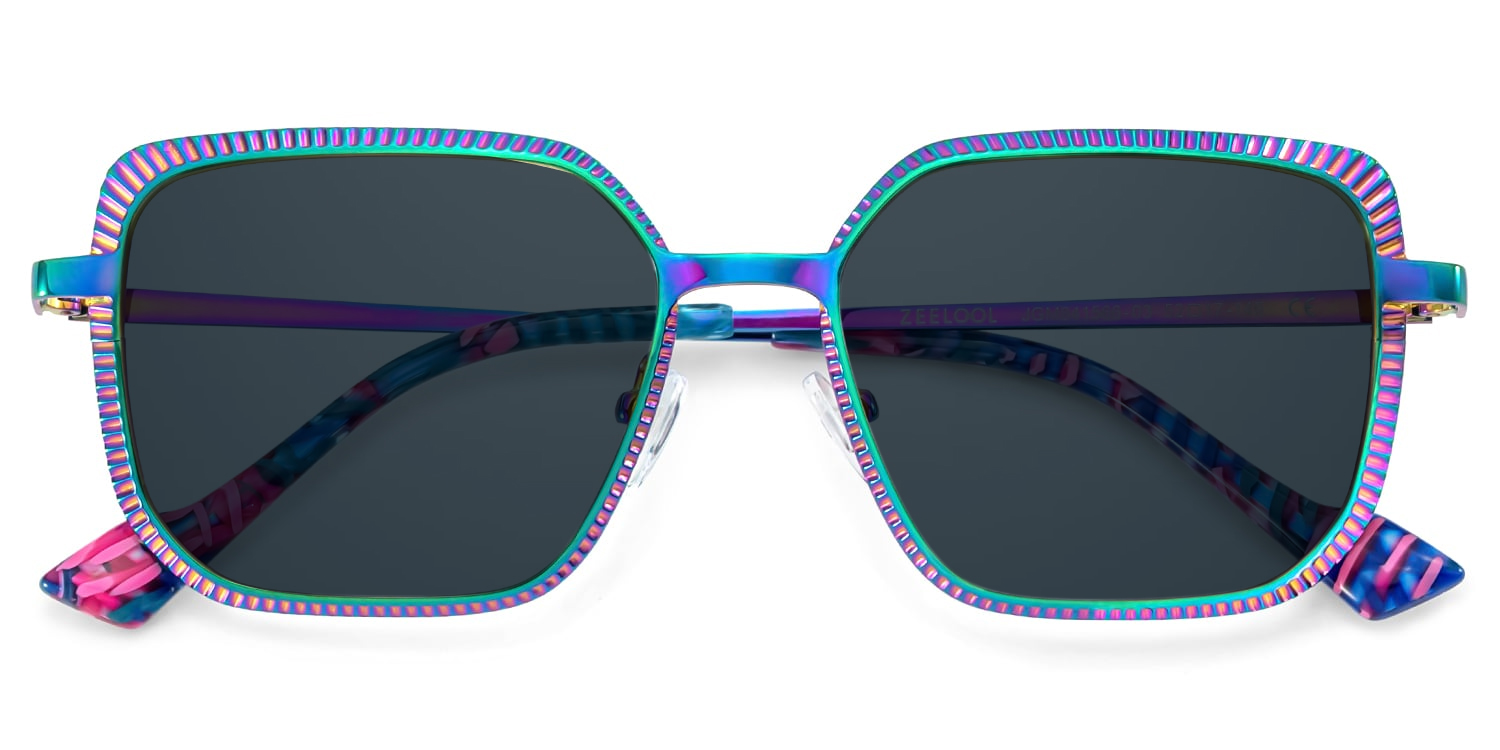 ZEELOOL Maverick Square Multicolor Sunglasses