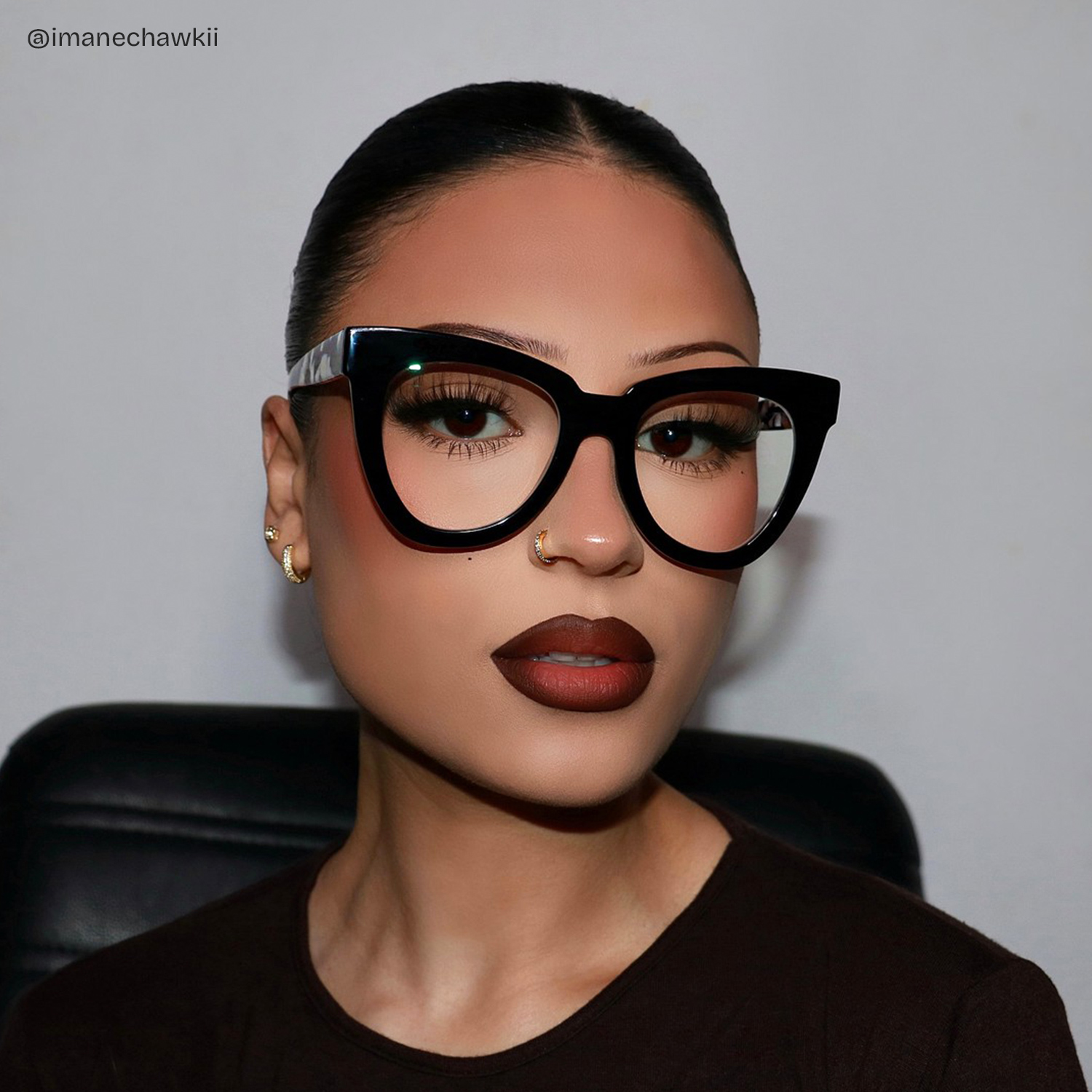 Yaser Cat-eye Black Eyeglasses and Acetate Frames6