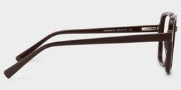 Kenneth Dark Brown Square Glasses3