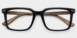 Noah Black Rectangle Glasses2